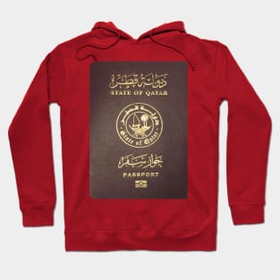 Qatar Passport Cover Hoodie